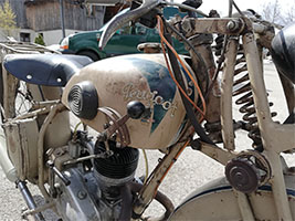 V&eacute;lomoteur Peugeot: d&eacute;tail